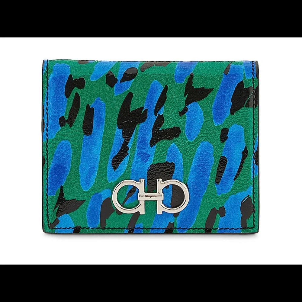 NWT SALVATORE FERRAGAMO Patent Leather Card Case